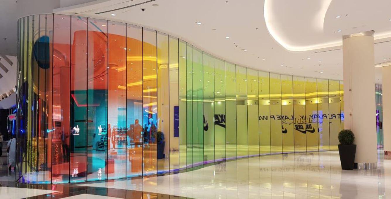 Nike Store Dubai Dichroic Glass